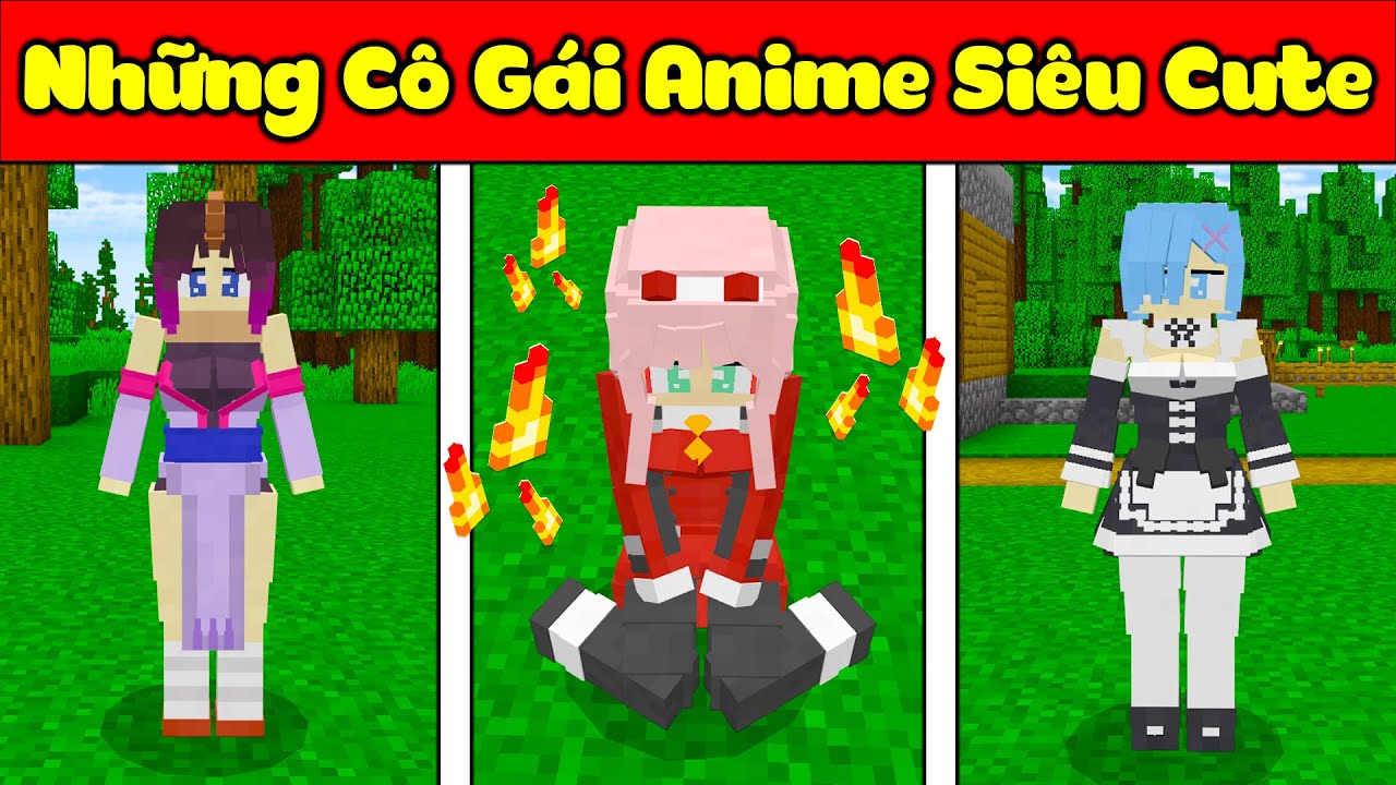JAYGRAY SÁNG TẠO THÀNH CÔNG NHỮNG CÔ GÁI ANIME SIÊU CUTE TRONG MINECRAFT*CÁCH TRỞ THÀNH ĐẠI CA 🤣😎😍