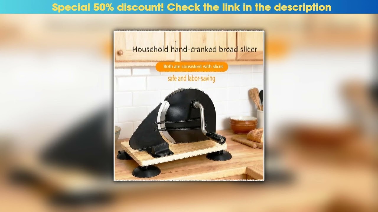 Best Manual Bread Slicer with Adjustable Thickness - Stainless Steel Toast & Loaf Cutter for Home B