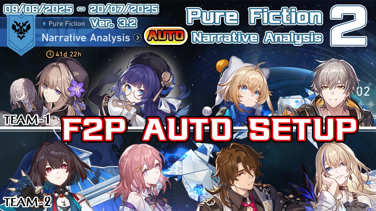 Pure Fiction - 2 - Auto - 60,000 Pts - Herta + Xueyi&Serval - Narrative Analysis