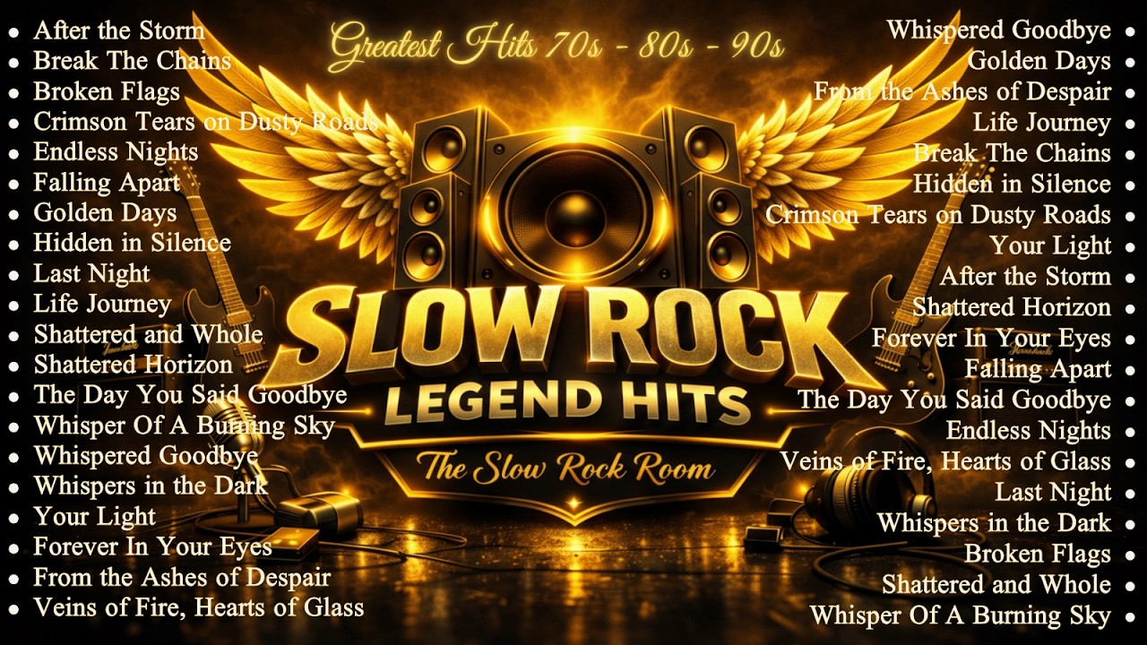 Scorpions, Aerosmith, BonJovi, Led Zeppelin, The Eagles🤘Greatest Hits Slow Rock Ballads 80s 90s...
