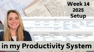 Weekly Productivity Setup | Week 14 2025 March