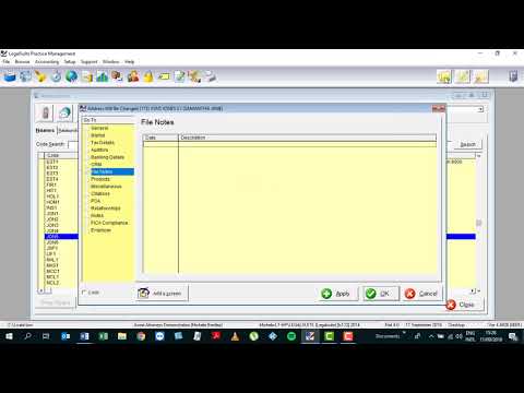 Capturing a party in the Address Book – Part 7 – The FILES NOTES screen