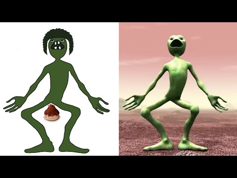 EI chombo - dami dami tu Cosita feat. Drawing meme | Cutty Ranks | Alien dance