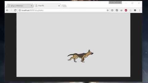 DogWalkCycle Sprite Sheet p5.js