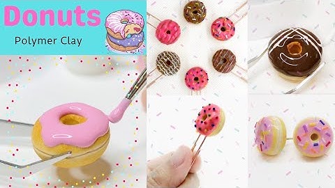 Polymer Clay Donut Tutorial | Miniature Food | Dollhouse Miniature