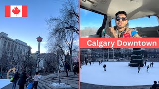 Traveling Calgary Downtown 🇨🇦 with Friends | Canada Vlog | Yuvraj Sodhi