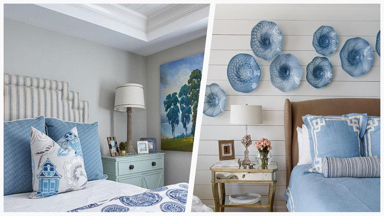 75 Beautiful Coastal Blue Bedroom Design Ideas #1496 😍 - YouTube