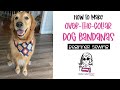 How to make an over-the-collar Dog Bandana - Beginner Sewing Friendly