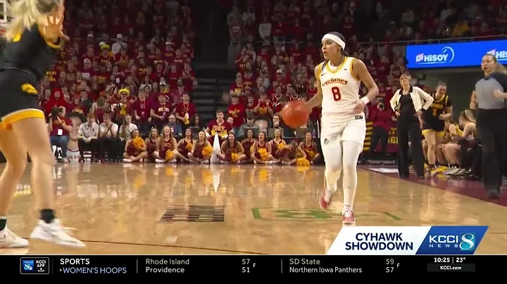 Audi Crooks scores 30 points, No. 10 Iowa State holds off No. 11 Iowa for 74-69 victory