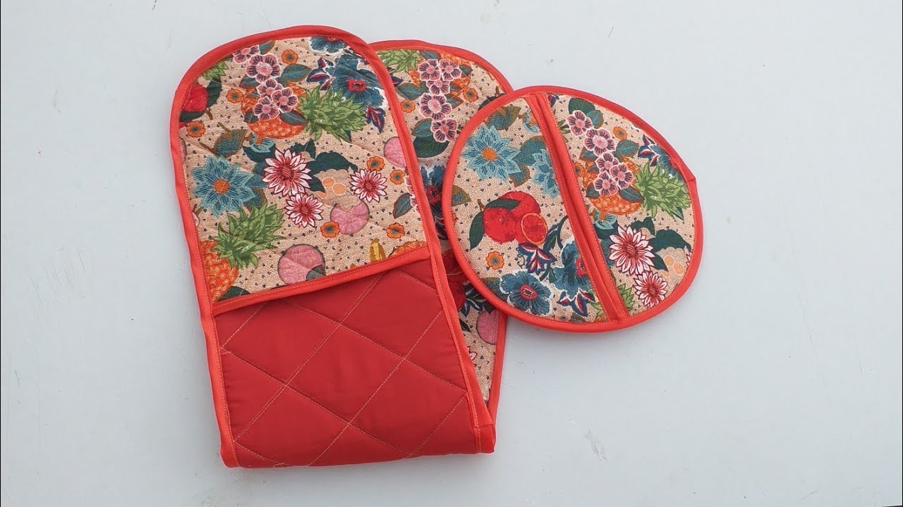 اكسسوارات المطبخ:قفاز لحمل الطنجرة وقفاز بشكل دائري