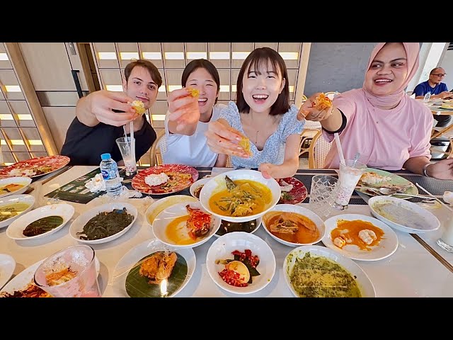 Trying Best NASI PADANG Restaurant - INDONESIAN FOOD🇮🇩 class=