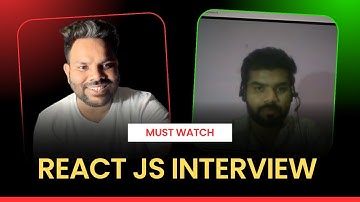 React js live Interview #1 | JavaScript, React | 30 Min Real Interview Experience