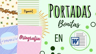 Haz Portadas Bonitas en Computadora// Word //Fernanda💜✨ - thptnganamst.edu.vn