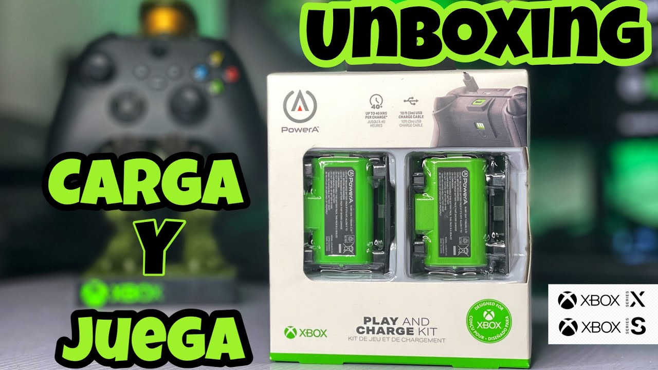 Unboxing Kit CARGA Y JUEGA De POWER A Para Mando XBOX SERIES S/X 
