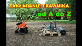 Jak przygotować wyrównać spulchnić teren pod trawnik i zasiać trawę.