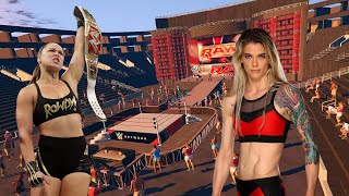 jesssamyn duke vs ronda rousey smackdown raw iorn women's