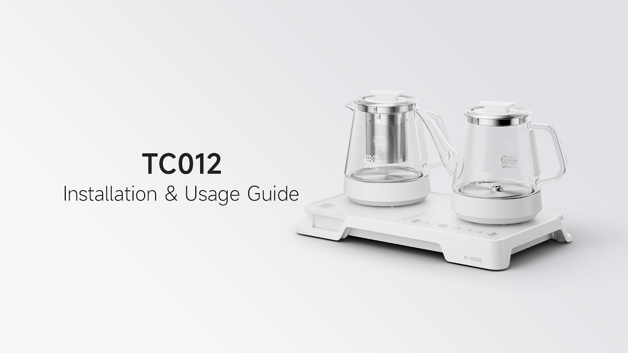 Usage Guide | K·KOU BrewArt Electric Kettle Set - YouTube