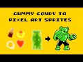 Turning Gummies into Pixel Art Characters