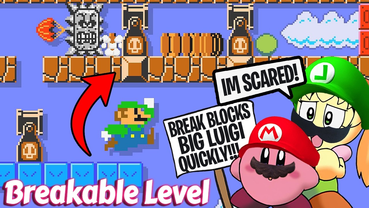 Break the blocks with Big Luigi [ New Funny Memes! ] | SMM2 - YouTube