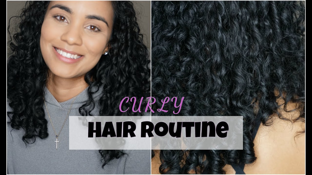 CURLY HAIR ROUTINE ⎮ BACK TO BLACK ⎮ "DEFINED CURLS" - YouTube