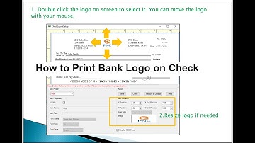 How to add bank logo to check