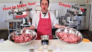 How to Make a Homemade Sausage Recipe. Spices, Binders, and Cures.