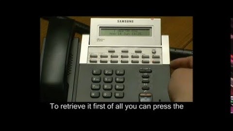 How to Use the Voicemail Key on a Samsung Telephone System