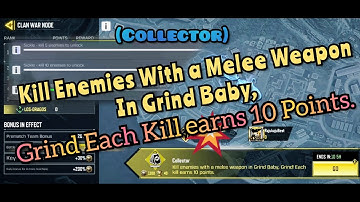 Call Of Duty Mobile Kill Enemies With a Melee Weapon In Grind Baby| Grind Each Kill Earns 10 Points|