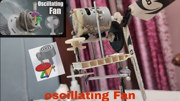 oscillating fan || DIY oscillating fan || how does work oscillating fan || DIY Table fan | table fan