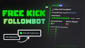Kick.com Followbot | 100% Free Discord Bot