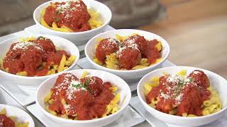 Mama Mancini's 5-lbs 3-Cheese Beef Meatballs & 2-lbs Sauce on QVC