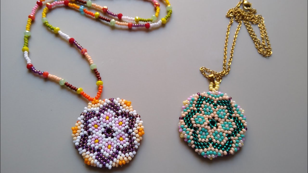 Dije en Mostacilla en Peyote / Tutorial dije en mostacilla en técnica peyote