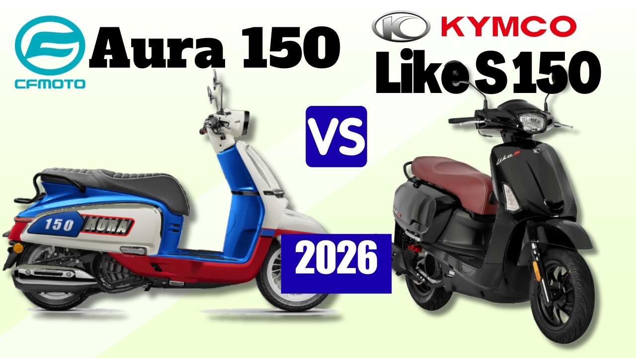 CF Moto Aura 150 vs Kymco Like S 150 | Side by Side Comparison | Specs & Price | 2026