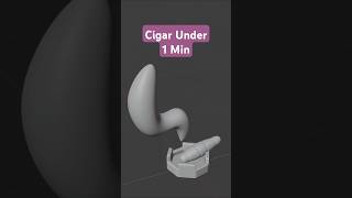 Creating a STYLIZED CIGAR in Blender UNDER 1 Minute