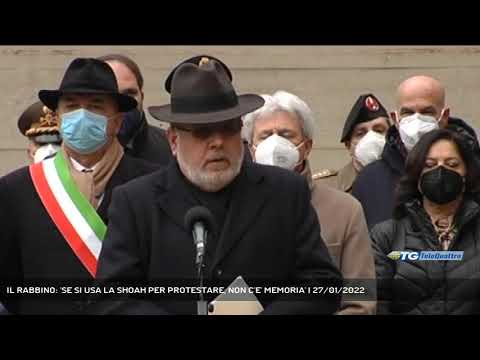 IL RABBINO: 'SE SI USA LA SHOAH PER PROTESTARE, NON C'E' MEMORIA' | 27/01/2022