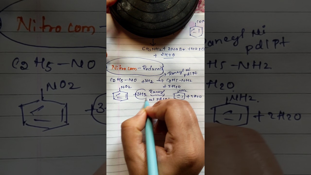 Raney nickel regent  magic reduced the nitro group 