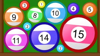 Billiards Merge 3D - New ASMR Gameplay (Ball Evolution, Level Up Billiard Balls 2048) screenshot 1
