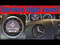 How to Reset the Service A and B Light on a 2008- 2011 Mercedes C 300