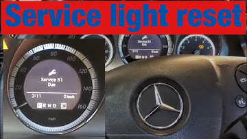 How to Reset the Service A and B Light on a 2008- 2011 Mercedes C 300