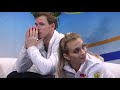 Victoria Sinitsina &amp; Nikita Katsalapov waiting for P/C&#39;s scores | 2020 European Championships