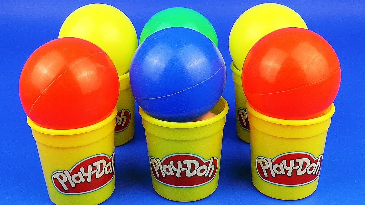 Плей До Сюрприз Игрушки открываем Цветные Шарики Киндер Сюрприз