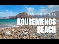 Kouremenos beach in lasithi crete  best beaches in greece travel 4k