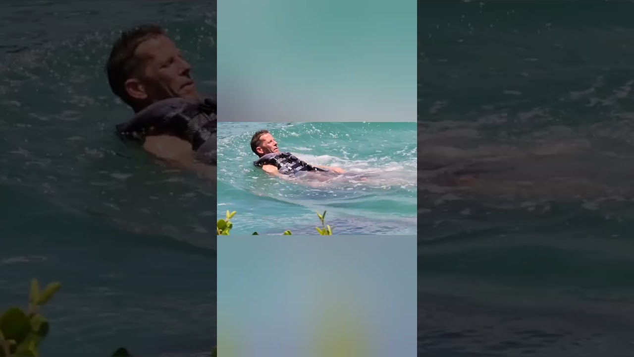 Kevin went swimming with the Dolphins!