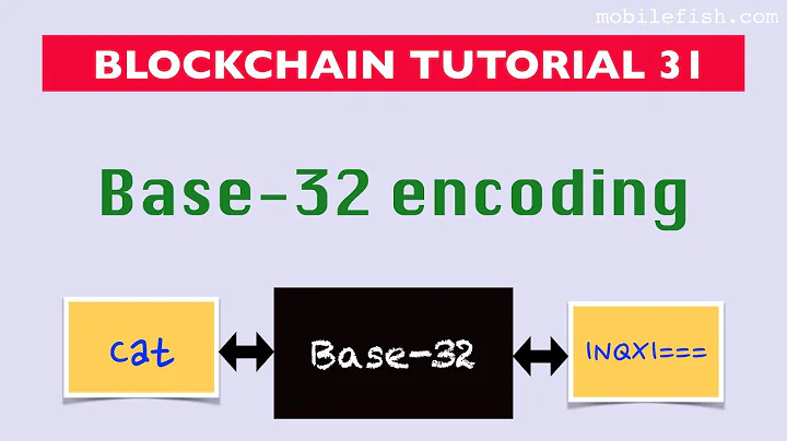 Blockchain tutorial 31: Base-32 encoding