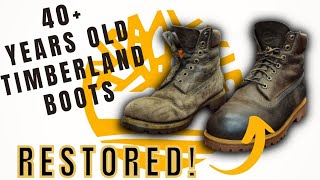 40+ Years Old TIMBERLAND BOOTS! Leather Midsole | VIBRAM RUBBER UNITS | SHOE REPAIR