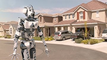 CGI Robot Motion Capture Animation Test
