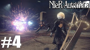 Nier: Automata - Part 4 - "Amusement Park" Gameplay Walkthrough with No Commentary