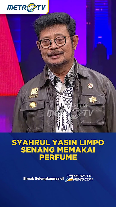 Syahrul Yasin Limpo Senang Memakai Perfume #shorts