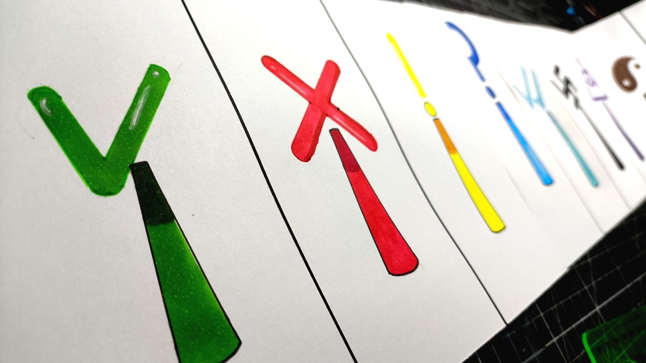 Рисование всех этапов в новом Incredibox: персонаж Sprunki из Checkmark (персонаж): с 1 по 9 этап.