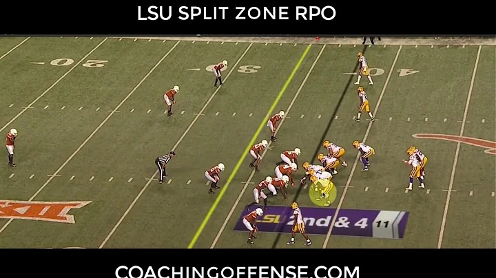 How the LSU Offense runs their Split Zone RPO